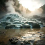 Termales Rocas De Aguas Calientes. Un Baño De Relax